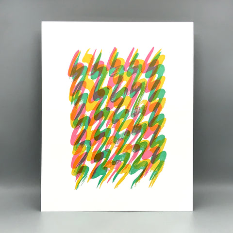 Swirl / Letterpress Art Print