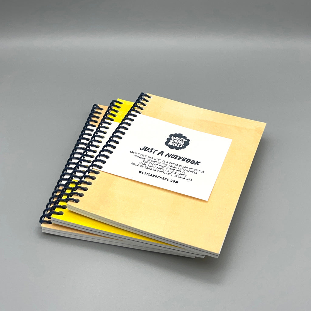 JUST A YELLOW NOTEBOOK Westland Press